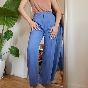 Kasper 25" high waisted blue summer pants